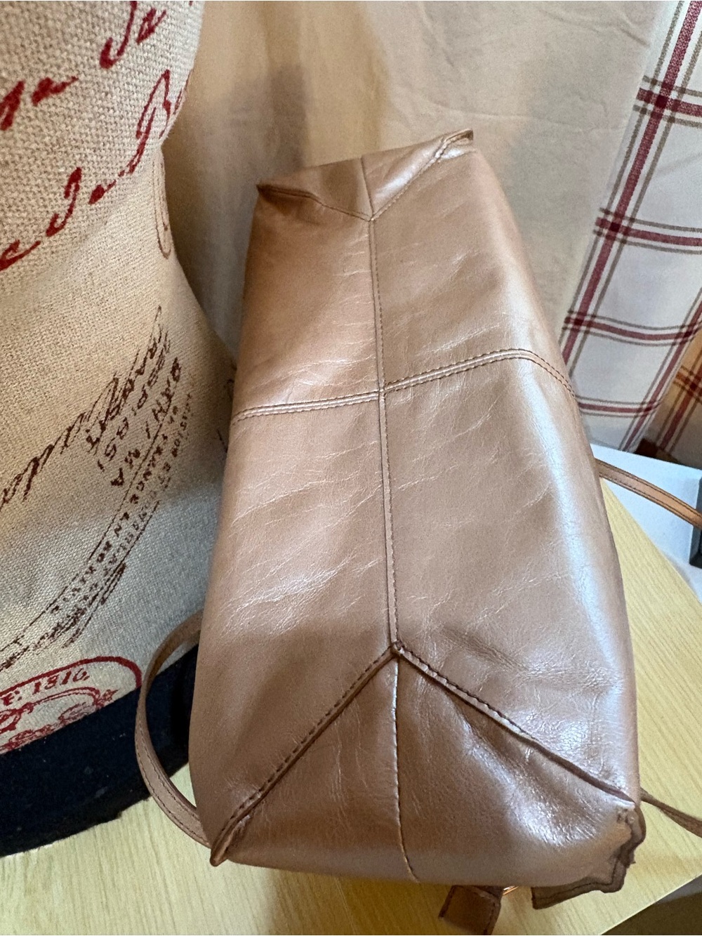 HOBO Metallic Rose Gold Shoulder Tote - Picture 5 of 16
